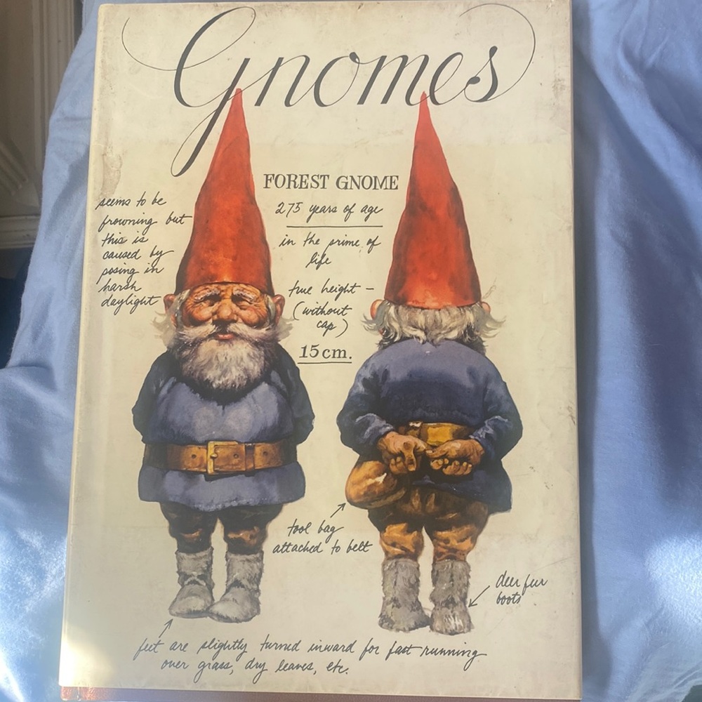Vtg 1976 Hardcover Gnomes Book Forest Gnomes First Edition